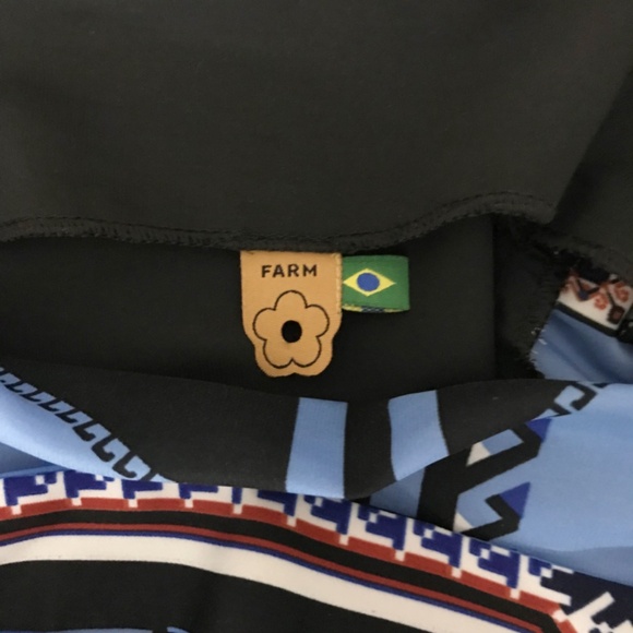 Farm Rio Aztec Geometric Print Cut-Out Back Sleeveless Sheath Dress S/P - Picture 8 of 9